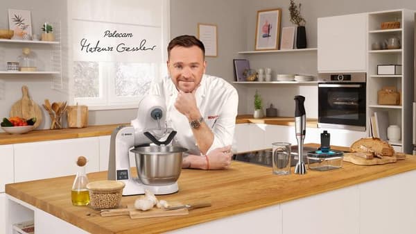 Bosch MUM58258 Serie 4 Köksmaskin Vit och Silver