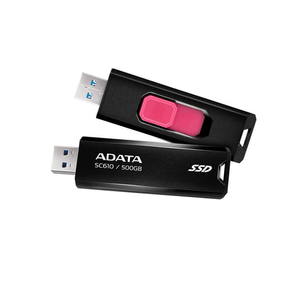 ADATA SC610 SSD 500GB musta, USB 3.2, 550MB/s