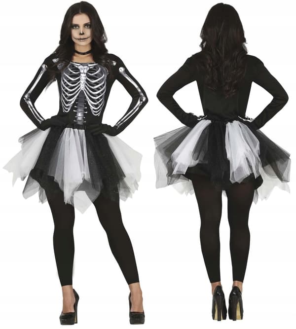 Skelettformad Halloween-kostymball L