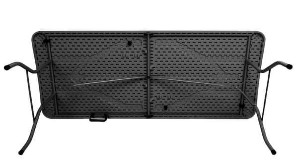Rottingbord för catering, hopfällbart till resväska - 180 cm grått