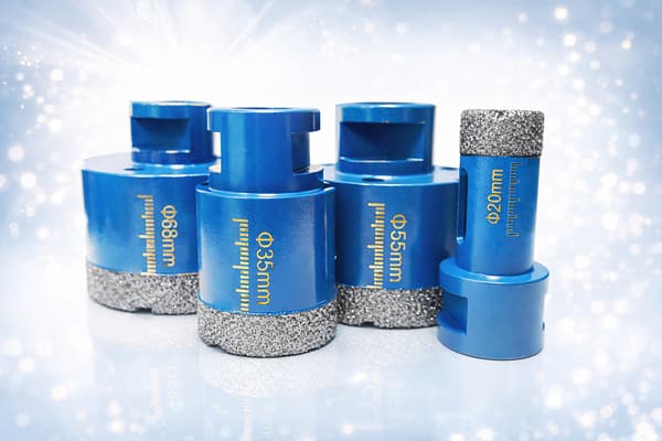 Diamantkernebor til porcelænsstentøj fliser sæt 20-68mm M14 TITANIUM