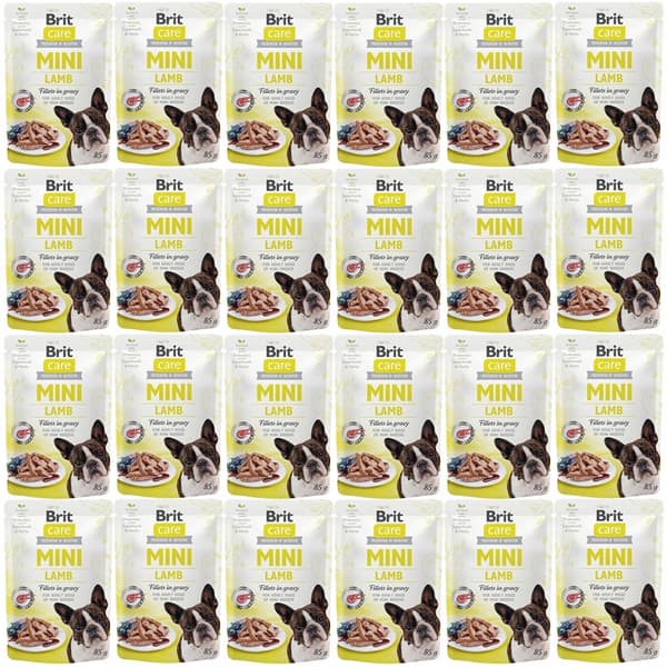 Brit Care Mini Lamb -märkäruoka koirille 24 x 85 g