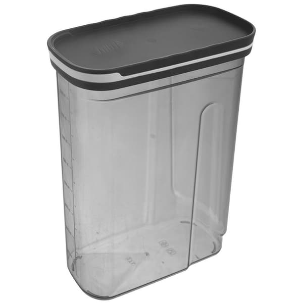 Behållare för torrvaror med dispenser grå 2,7 l