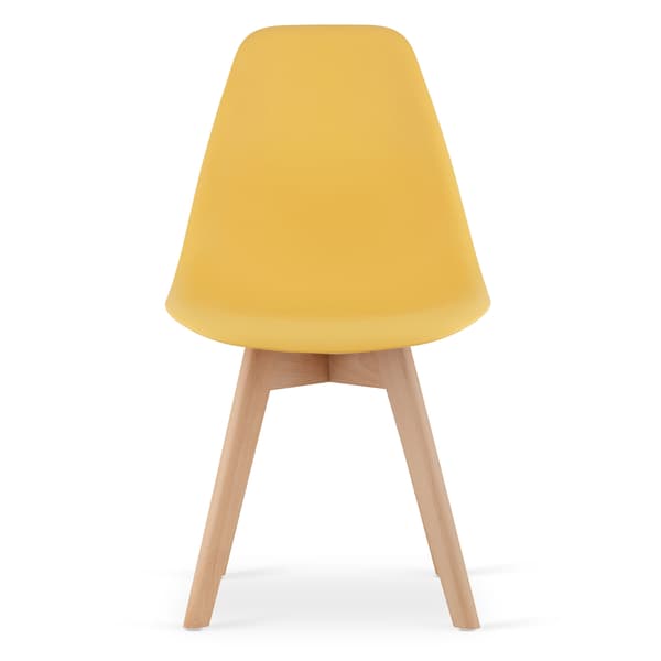 KITO stol sennep / naturlige ben x 2
