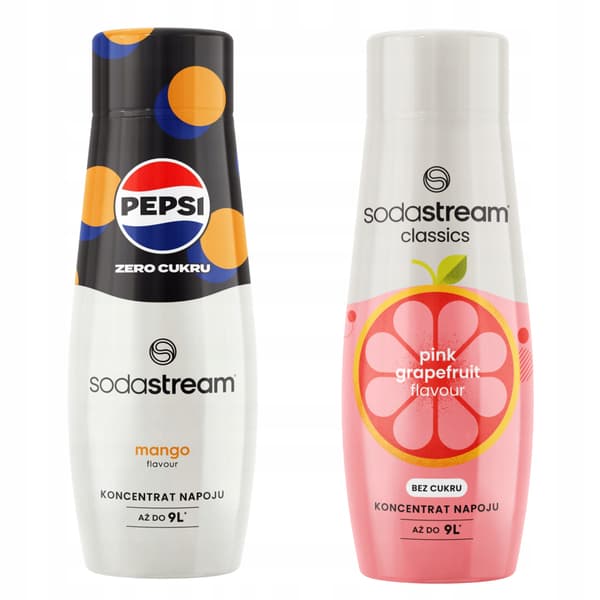 vesitiivisteen setti. Sodastream Pepsi MAX Mango + Grapefruit Zero