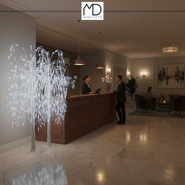Willow 200 LED juletræslys 150 cm blå