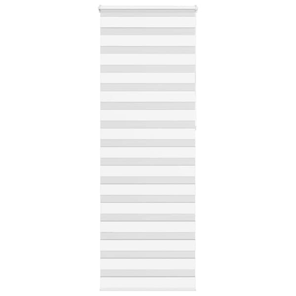 vidaXL Zebra rullegardin, hvid, stofbredde 65,9 cm, polyester
