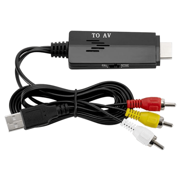 HDMI til RCA konverter med USB han-til-han video- og lydadapter