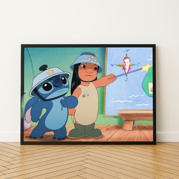 Stitch Mission målning med siffror och ram 50x40 cm