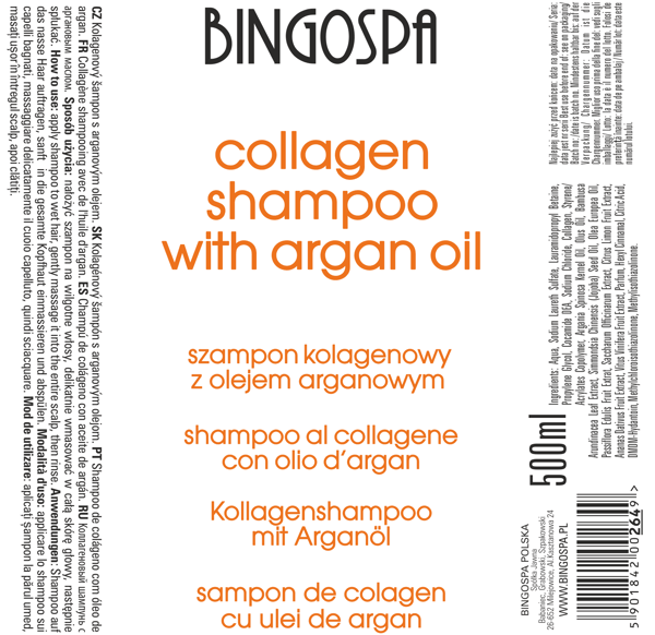 BINGOSPA Kollagenshampoo med arganolie