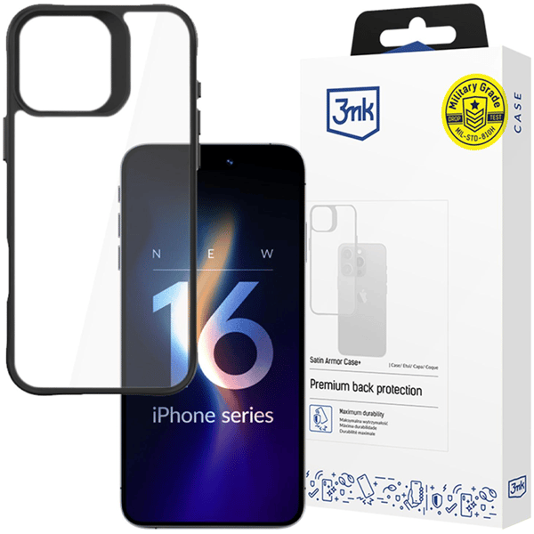 Apple iPhone 16 Pro Max - 3mk Satin Armor Cover+