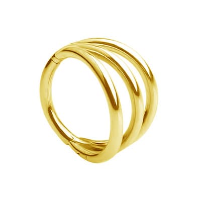 CLICKER dekorativ ring guld - K-008 1.2/8