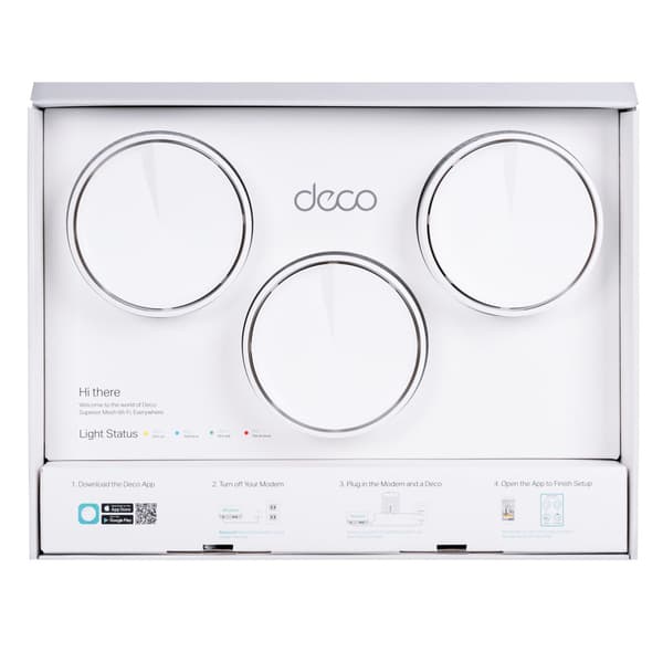 TP-LINK DECO X50 3-PAK Mesh-system, Wi-Fi 6, Hvid