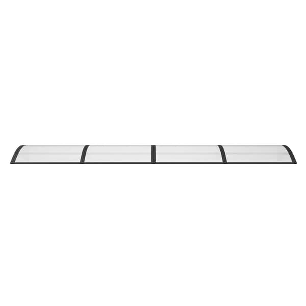 vidaXL dørmarkise sort 350x100 cm polycarbonat