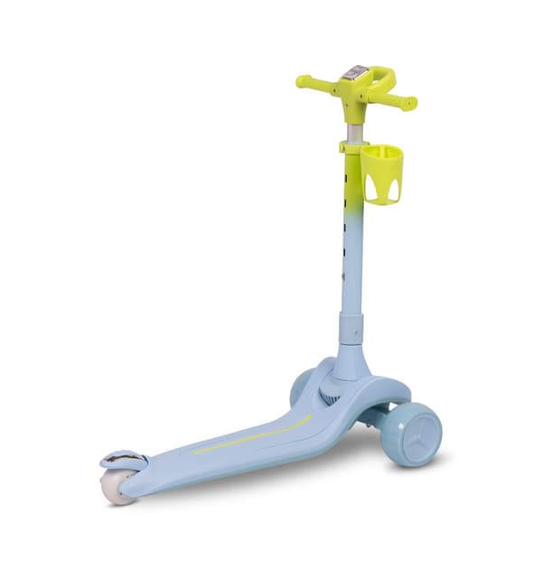 Trehjulig sparkcykel Satura blå