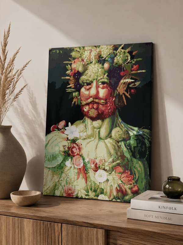 Målning med siffror med ram Vertumnus 40x50 cm