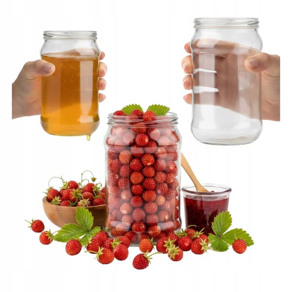 45x Glasburkar 315ml UTAN lock Honung Pollen Sylt Konserver