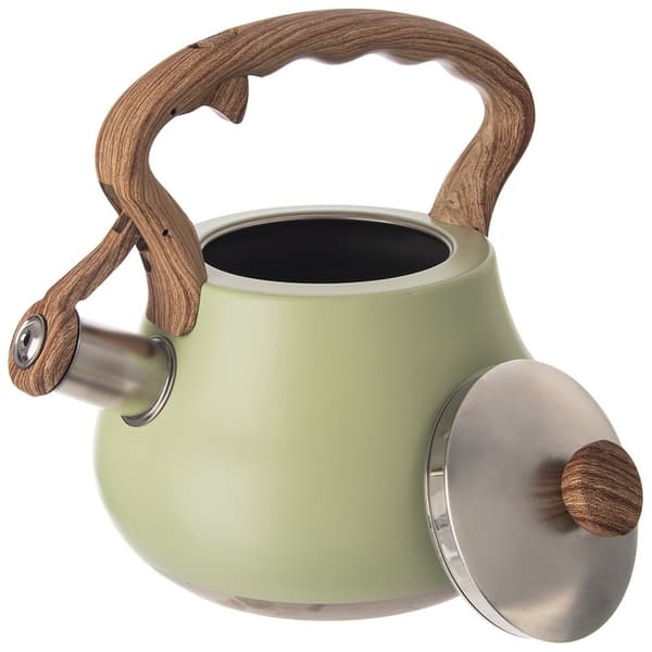 Stålkedel med fløjte GREENISH 3 l