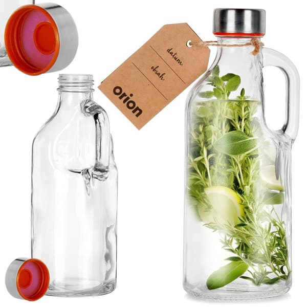 Lasipullo kahvalla 550 ml