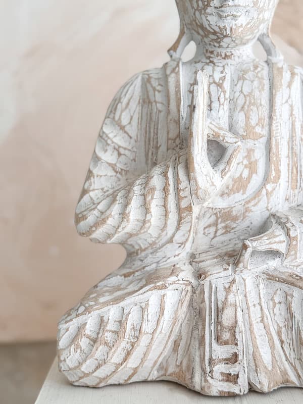 Sittande Buddha Skulptur