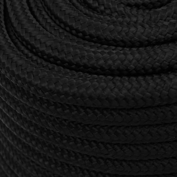 vidaXL Arbetsrep, Svart, 18 mm, 100 m, Polyester