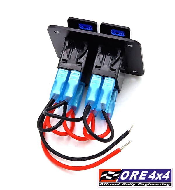 Carling 2x panel med brytare 12V universell