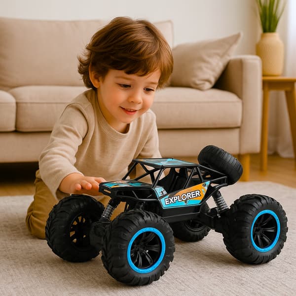 Stor RC-bil Offroad 2,4 GHz 4x4 För barn Present