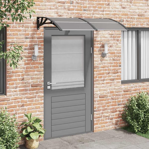 vidaXL Dörrtak svart 150x75 cm polykarbonat