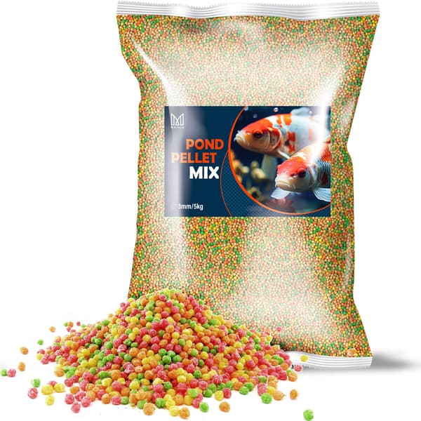 Foder til havefisk, koikarper, Mersjö Dampiller MIX 5kg 3mm