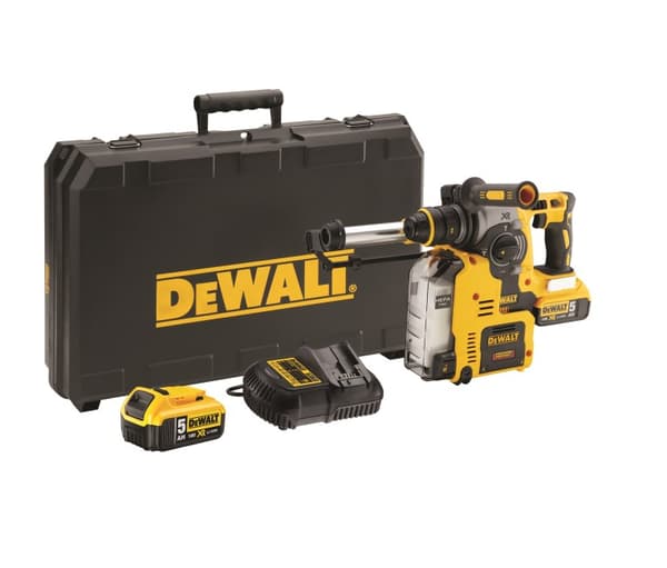 DEWALT 18V SDS-PLUS DCH275P2 HAMMARE + DAMMUTSÖGNINGSSYSTEM DCH275P2