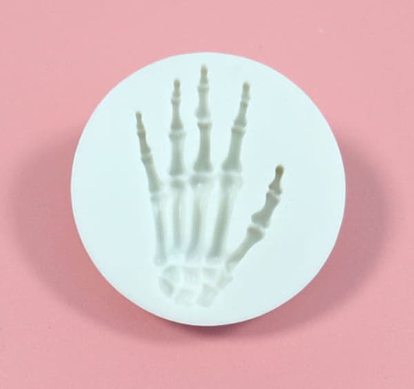 Halloween Skelet Hånd Silikone Form Dekora