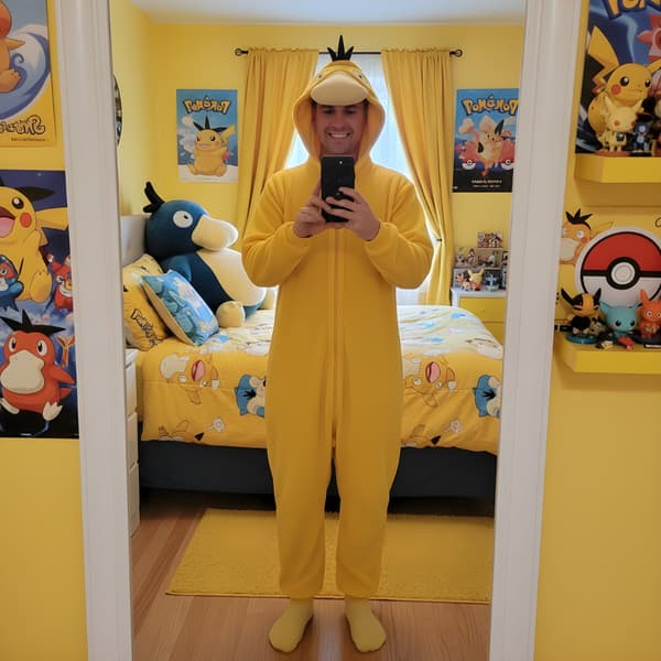 Pokémon Psyduck Kigurumi-pyjamas M: 155-165 cm