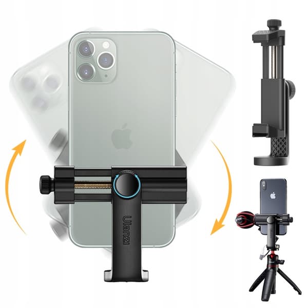 Ulanzi ST-17 360° stativtelefonholder med cold shoe-montering