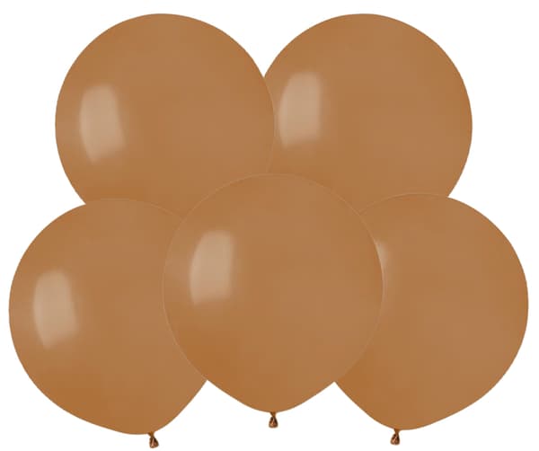 G150 pastelballoner 19 - kaffe 76/5 stk.