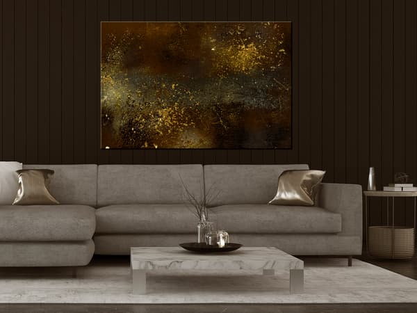 Billede - Guld konstellation (1-delt) bred