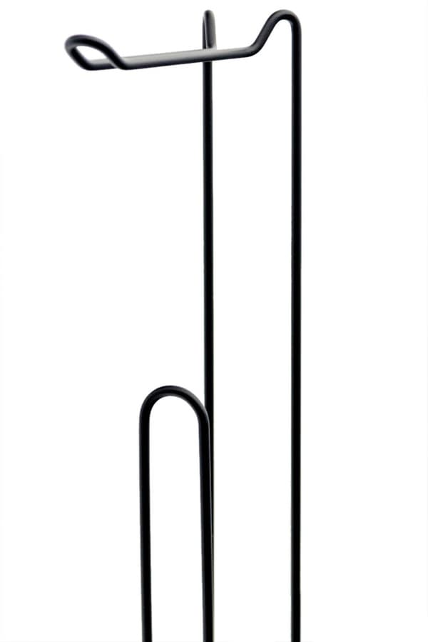 Svart toalettpappersställ 54 cm