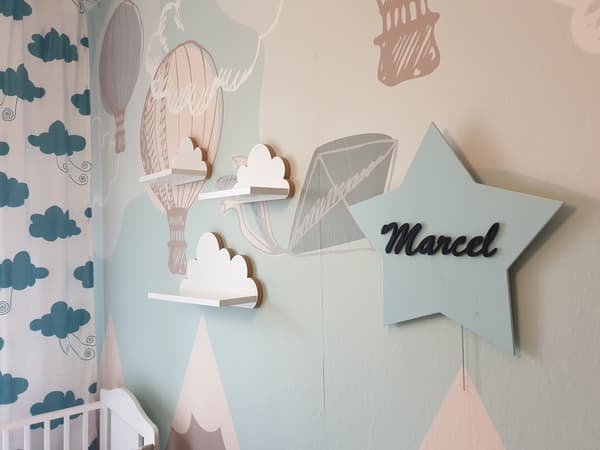 Cloud Shelves Sæt med 3 Bamser - Elegance