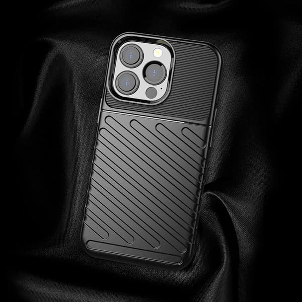 Thunder Case fleksibelt pansret cover til iPhone 13 Pro grøn