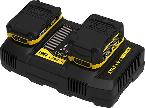 STANLEY V20 4A SNABBLADDARE TVÅ PORTAR