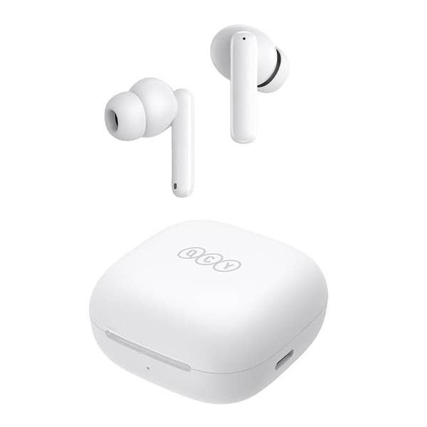 TWS QCY T13 ANC hovedtelefoner (hvide)