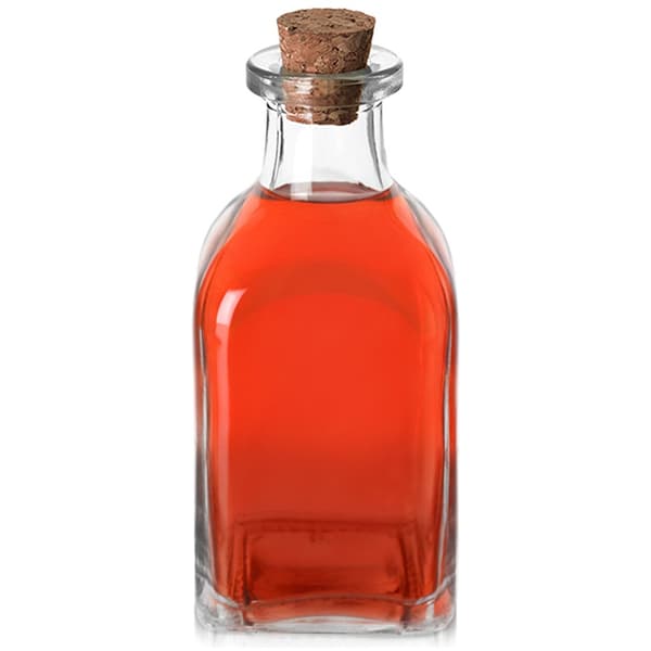 Lasipullo korkkilla 110 ml