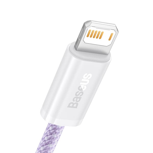 Baseus Dynamisk USB till Lightning-kabel, 2.4A, 2m (Lila)