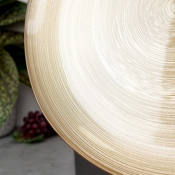 Desserttallerken glas gylden 21 cm