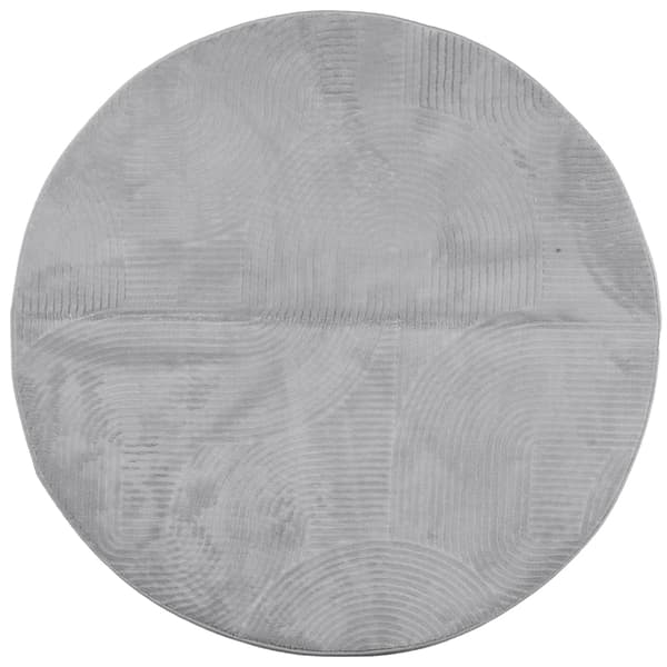 vidaXL IZA Matto, Matala, Harmaa, Ø 80 cm