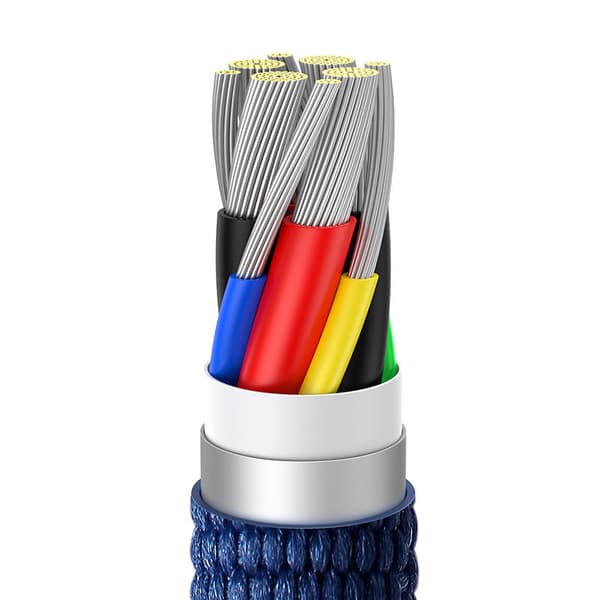 Baseus Crystal Shine USB-C til USB-C kabel, 100W, 2m (Blå)