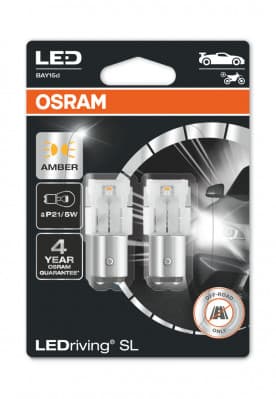 LED Premium Ny P21/5W Amber