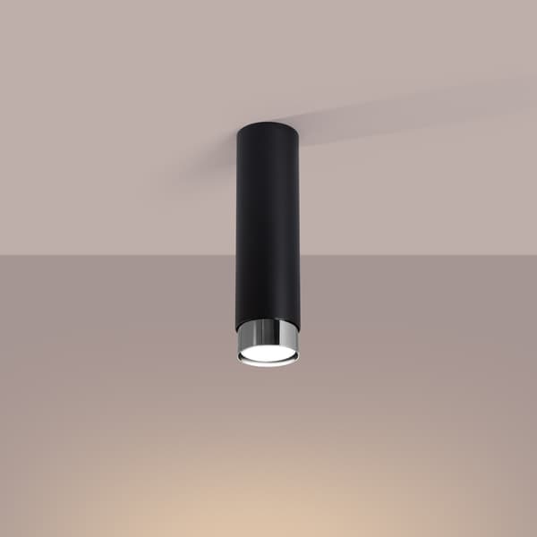 DOWNLIGHT NERO 1 GU10 SORT SOLLUX SL.1409