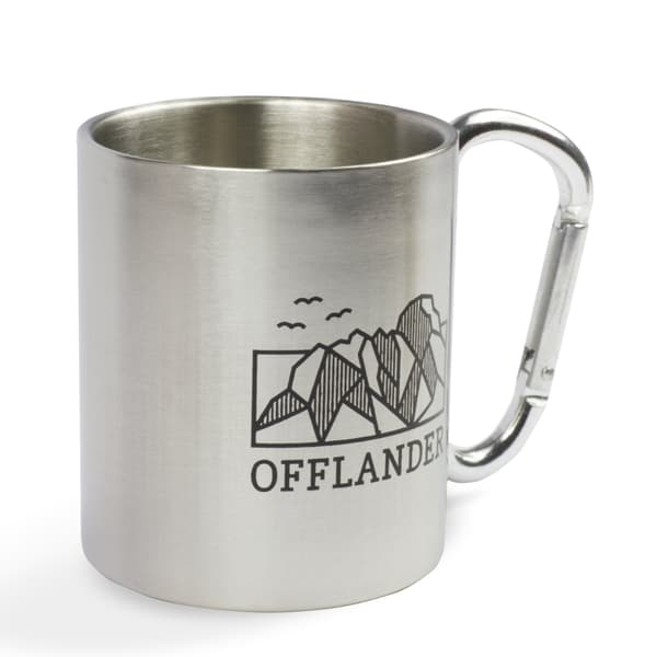 OFFLANDER retkimuki karabiinerilla teräs 220ml