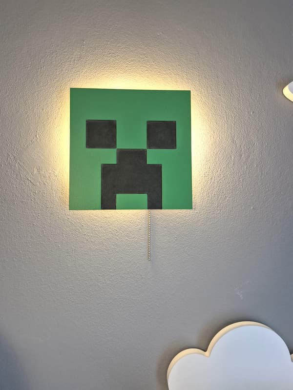 Minecraft Creeper Natlampe