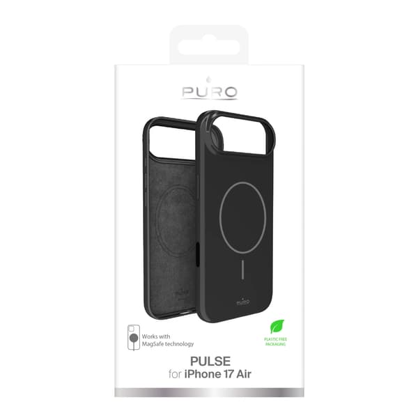 Puro Pulse Beskyttende Etui til iPhone 17 Air Polycarbonat - Sort